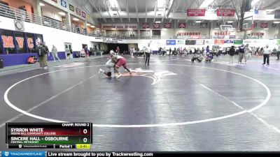 184 lbs Champ. Round 2 - Syrron White, Indian Hill Community College vs Sincere Hall - Osbourne, Central Methodist