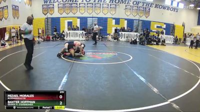 215 lbs Semifinal - Baxter Hoffman, George M. Steinbrenner vs MIZAEL MORALES, Bloomingdale Sr