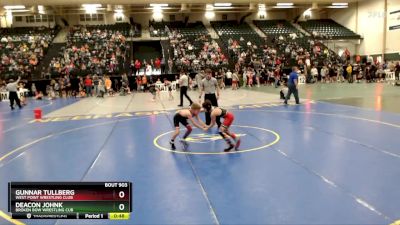 85 lbs Champ. Round 1 - Deacon Johnk, Broken Bow Wrestling Cub vs Gunnar Tullberg, West Point Wrestling Club