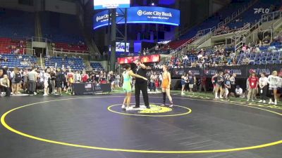 112 lbs Cons 32 #1 - Ariella Miloncus, Illinois vs Michelle Kioltyka, Illinois