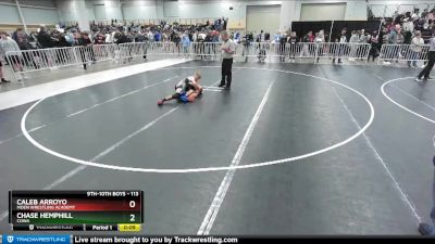 113 lbs Cons. Round 5 - Chase Hemphill, COWA vs Caleb Arroyo, Moen Wrestling Academy