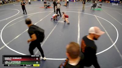 Cons. Round 1 - Leila LeVesseur, JARO Wrestling Academy vs Hadley Dornack, Minnesota