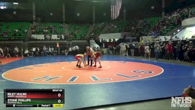 113 lbs Quarterfinal - Stone Phillips, Vestavia Hills vs RILEY HULWI, Hewitt-Trussville