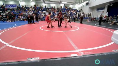 76 lbs Round Of 16 - Pattrick Fletcher, Brushy Wrestling Club vs Zachary Madrid, Team Tulsa Wrestling Club