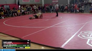 197 lbs Finals (2 Team) - Ajay Locke, Ohio Northern vs Dylan Wellbaum, Adrian College