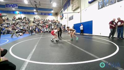 76-84 lbs Quarterfinal - Stella Bovos, Salina Wrestling Club vs Cael Caudill, Grove Takedown Club