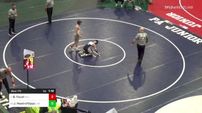 132 lbs Round Of 64 - Bo Foust, Millville vs Joseph Mastrofilippo, Liberty