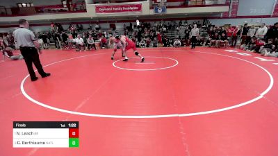 195 lbs Final - Nathan Leach, Bridgewater-Raynham vs Greg Berthiaume, North Attleborough