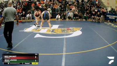 144 lbs Quarterfinal - Nick Brunst, Buckeye vs Sean Loucks, Ravenna