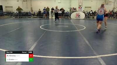 143-147 lbs Round 1 - JayceeMae Erwin, Mitchell Youth Wrestling vs Makayla Hinchey, Daughters Of Zion Wrestling