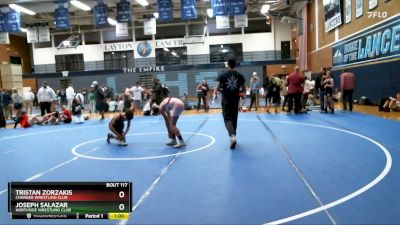 101-107 lbs Round 3 - Joseph Salazar, Northside Wrestling Club vs Tristan Zorzakis, Charger Wrestling Club