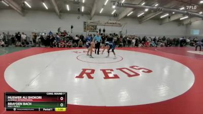 150 lbs Cons. Round 7 - Brayden Bach, Holy Family vs Muswer Ali Shokori, Alameda International