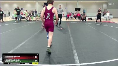 130 lbs Round 1 (6 Team) - Jase Eggleston, Wolfpack WC vs Morgana Dunn, Team Donahoe - Green