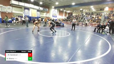 138 lbs Cons. Round 4 - Manuel Sandoval, San Pedro vs Aaron Olvera, Arroyo