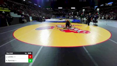 138 lbs Consi Of 32 #2 - Jesus Loreto, Dinuba (CS) vs Aaron Ramirez, Victor Valley (SS)