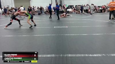 98 lbs Semis (4 Team) - Elijah Friend, Cavalier WC vs Christian Ramirez, Myland WA