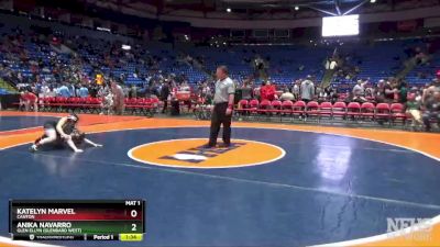 145 lbs Cons. Round 1 - Anika Navarro, Glen Ellyn (Glenbard West) vs Katelyn Marvel, Canton