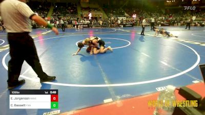 105 lbs Consi Of 16 #2 - Easton Jorgenson, Waverly Area Wrestling Club vs Carson Bassett, FWA