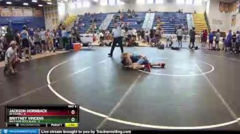 106 lbs Round 5 (8 Team) - Brittney Vincens, Backyard Boyz Black vs Jackson Hornback, AP X Kame