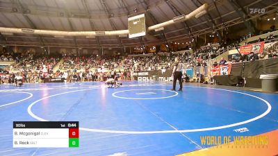 90 lbs Consi Of 16 #1 - Brylan Mcgonigal, Cleveland Take Down Club vs Braylon Rock, Sebolt Wrestling Academy