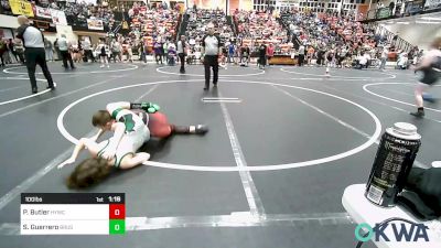 100 lbs Round Of 16 - Preston Butler, Hilldale Youth Wrestling Club vs Sebastian Guerrero, Brushy Wrestling Club