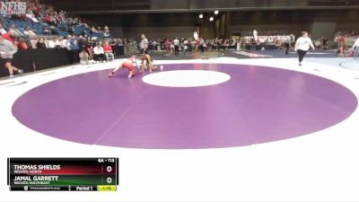 6A - 113 lbs Quarterfinal - Thomas Shields, Wichita-North vs Jamal Garrett, Wichita-Southeast