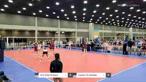 illini Elite 15 black vs Capital 15 Addidas - 2022 JVA World Challenge presented by Nike - Expo Only