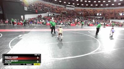 60 lbs Cons. Round 2 - Faith Brusky, Kewaunee vs Irelyn Lange, Luxemburg-Casco