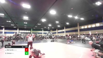 126 lbs Round Of 128 - Justin Bernardo, SoCal Grappling Club vs Dominic Simon, Village Christian