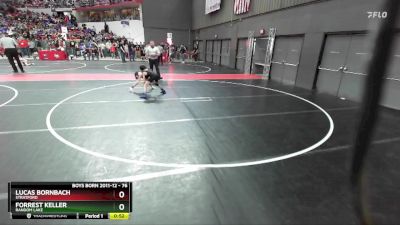 76 lbs Cons. Round 2 - Forrest Keller, Random Lake vs Lucas Bornbach, Stratford