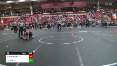 100 lbs Cons. Round 3 - Jax Soto, Hutchinson vs Tyler Overstake, Wichita Blue Knights