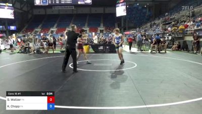 145 lbs Cons 16 #1 - Griffin Walizer, Pennsylvania vs Kase Chopp, Pennsylvania