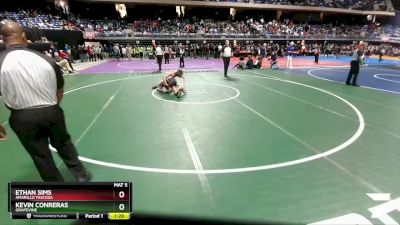 5A 113 lbs Champ. Round 1 - Ethan Sims, Amarillo Tascosa vs Kevin Conreras, Grapevine