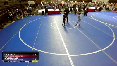 67 lbs Semifinal - Luca Pavia, Sunkist Kids Monster Garage vs Noah Lagman, Savage House Wrestling Club