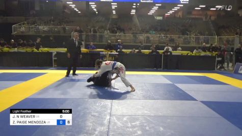 JULIANA N WEAVER vs ZION PAIGE MENDOZA 2024 Pan Jiu Jitsu IBJJF Championship
