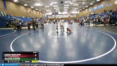 50-52 lbs Round 3 - Gilmore Purser, Charger Wrestling Club vs Aaron Newcomb, Fremont Silverwolves