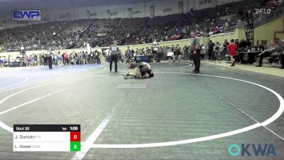 110 lbs Quarterfinal - John Duncan, F-5 Grappling vs Lucas Howe, Coweta Tiger Wrestling