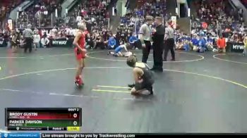 67 lbs Round 1 (4 Team) - Brody Gustin, Lowell Red vs Parker Dawson, Pine River