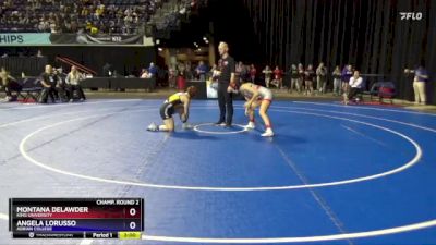 123 lbs Champ. Round 2 - Montana Delawder, King University vs Angela LoRusso, Adrian College