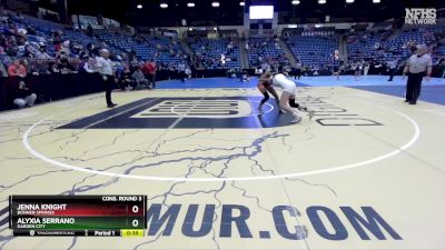 115 lbs Cons. Round 3 - Alyxia Serrano, Garden City vs Jenna Knight, Bonner Springs