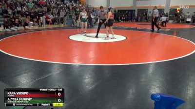 100 lbs Champ. Round 1 - Alyssa Murphy, Dubuque Hempstead vs Kara VeDepo, Solon