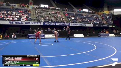 101 lbs Champ. Round 2 - Isabella Morales, Colorado Mesa University vs Madison Avila, North Central (IL)