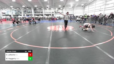 77 lbs Quarterfinal - Dominic LaRoche, Killingly YW vs William Haggerty, Dighton-Rehoboth