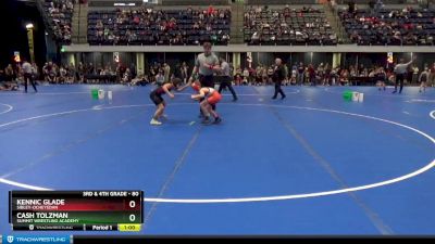 80 lbs Quarterfinal - Cash Tolzman, Summit Wrestling Academy vs Kennic Glade, Sibley-Ocheyedan