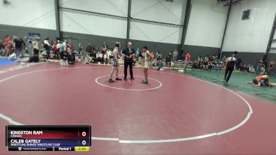 150-157 lbs Round 3 - Kingston Ram, Canada vs Caleb Gately, Wrestling Rhinos Wrestling Club