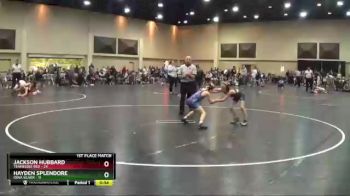 70 lbs Finals (2 Team) - Jackson Hubbard, Tennessee Red vs Hayden Splendore, Iowa Silver