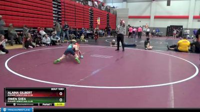 65 lbs Cons. Semi - Alaina Gilbert, Elevate Wrestling Club vs Owen Shea, Elevate Wrestling Club