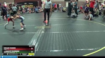 47 lbs Finals (8 Team) - Lorenzo Barbieri, Backyard Brawlers vs Myles Maines, Ares