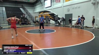 J-4 lbs Rr2 - Carson Doolittle, Sebolt Wrestling Academy vs Brody Keitsch, Immortal Athletics