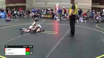 58 lbs Round 1 (4 Team) - Abe Cichocki, Team Good. Real Good. vs Brycen Alber, Ares WC